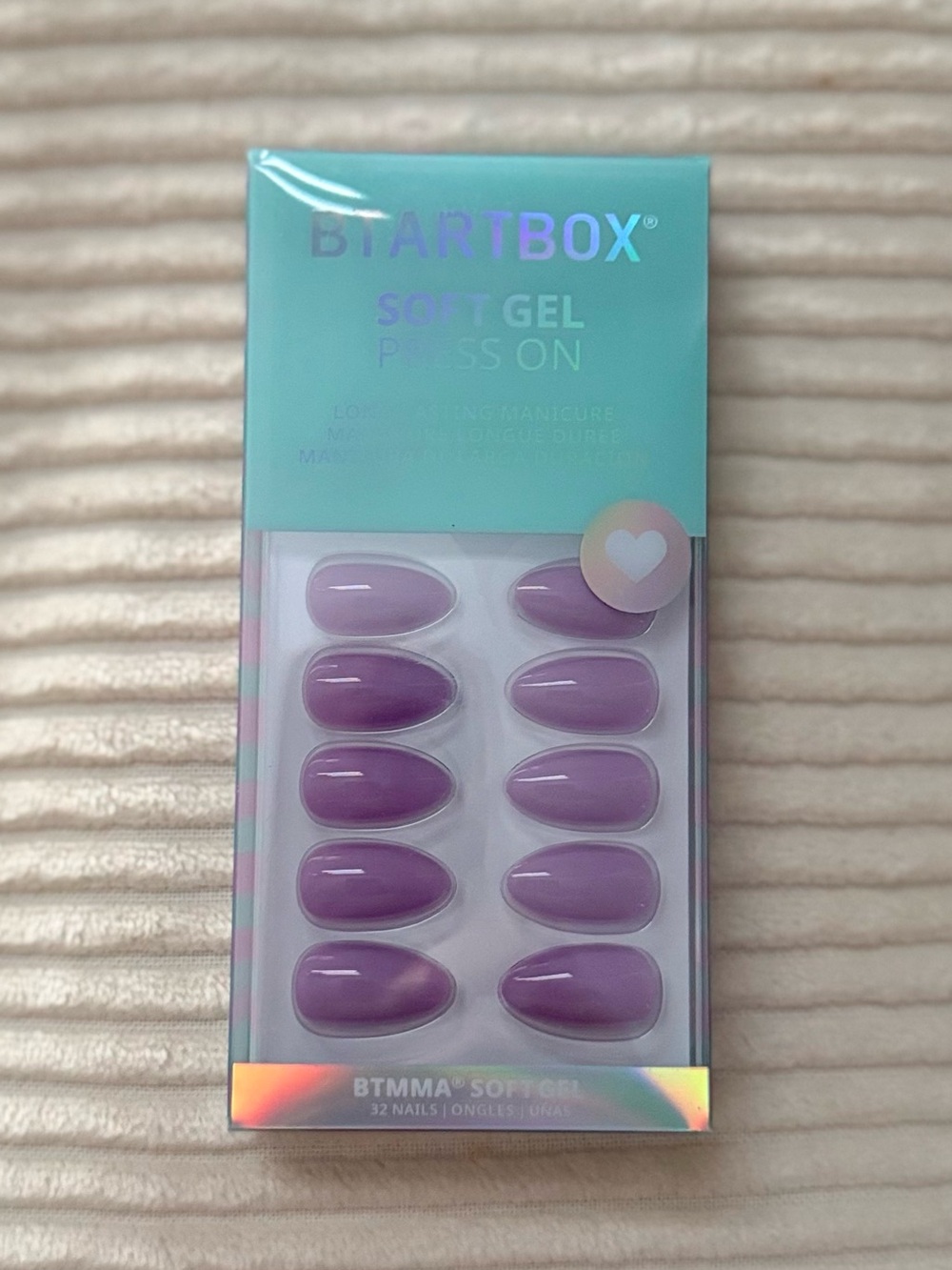 Btartbox Soft Gel Press-On Nails — Purple